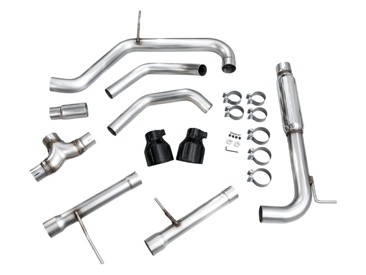 AWE Tuning 22-25 Volkswagen Jetta GLI Track Edition Exhaust - Diamond Black Tips