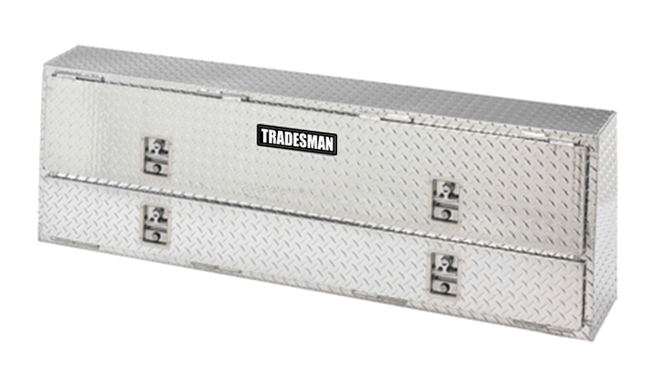 Tradesman Aluminum Professional Rail Top Mount L-Wing Box (72in.) - Brite
