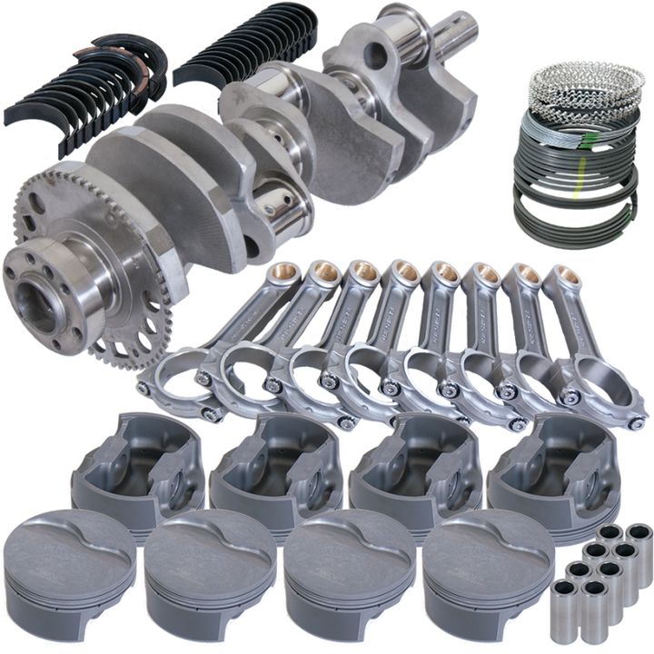 Eagle Chevy LS3 4in 4140 Crank 6.125in 4340 Rods -5.8cc Flat Piston Pro Street Rotating Assembly