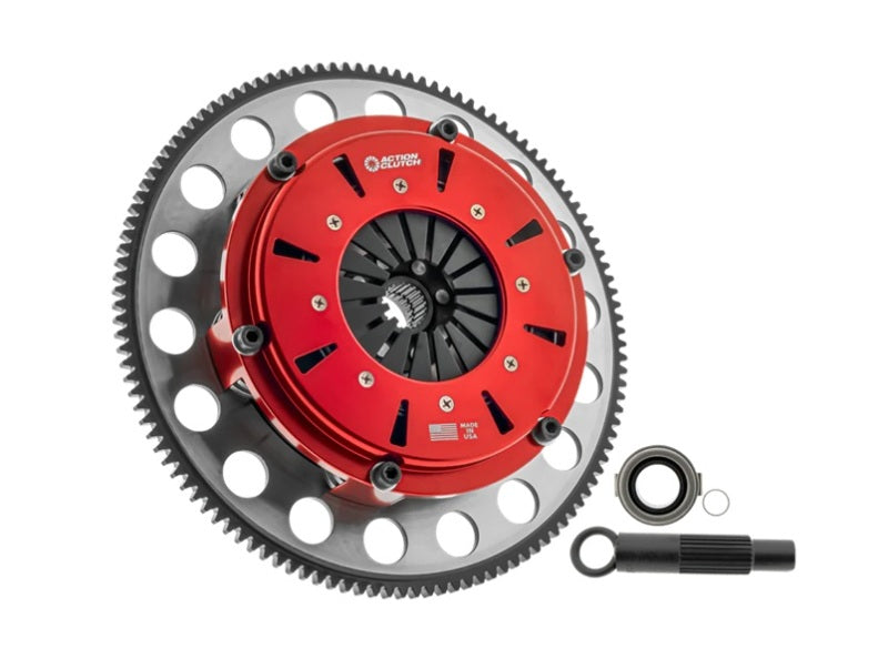 Action Clutch 08-15 Mitsubishi Lancer Evo 10 2.0L (4B11T) 7.25in Triple Disc Race Clutch w/Steel FW