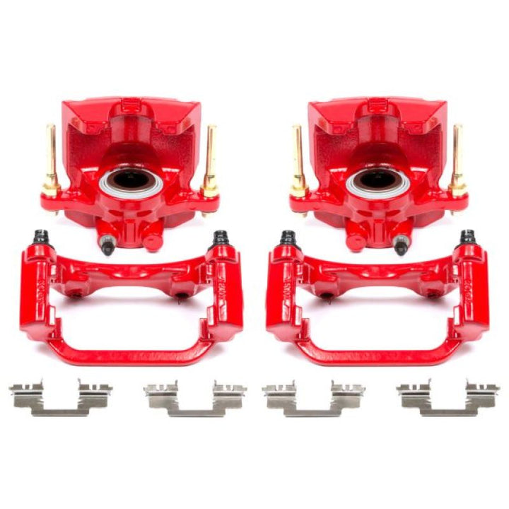 Power Stop 07-16 Cadillac Escalade Rear Red Calipers w/Brackets - Pair