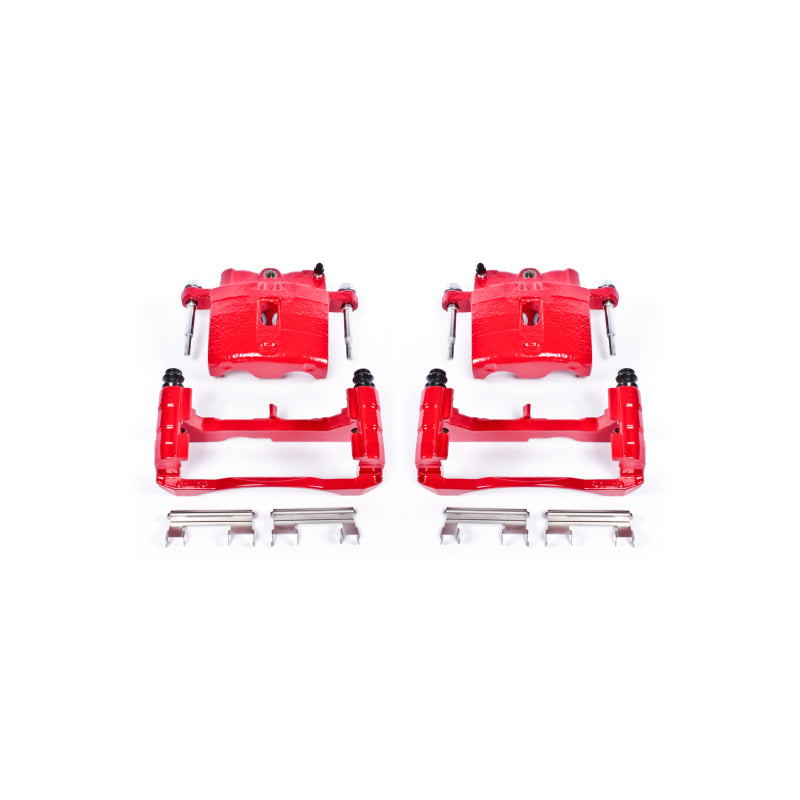 Power Stop 02-06 Cadillac Escalade Front or Rear Red Calipers w/Brackets - Pair