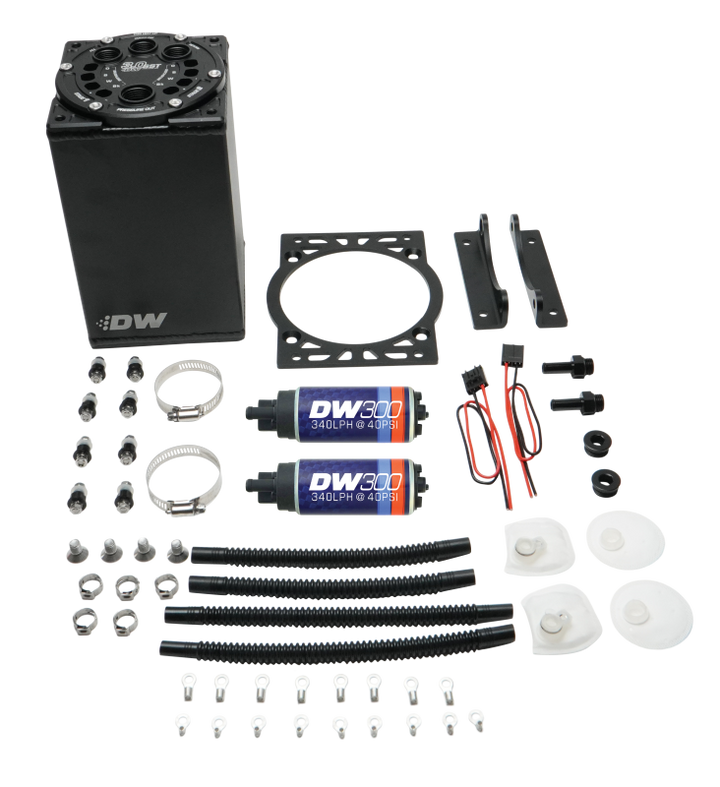 DeatschWerks 3.0L Staged Surge Tank w/ DW300 Fuel Pumps