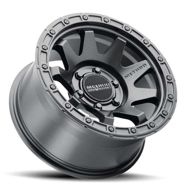 Method MR317 17x9 -12mm Offset 6x5.5 106.25mm CB Matte Black Wheel