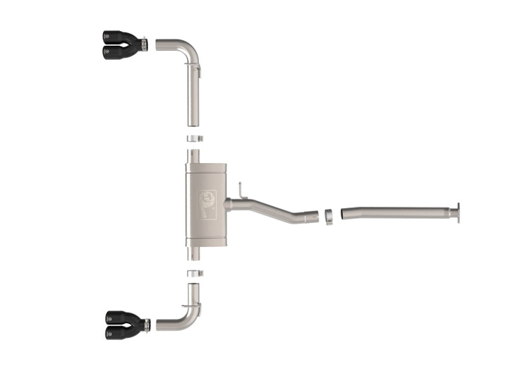 aFe 22-25 Lexus NX250 2.5L SS-304 Cat-Back Exhaust w/ Black Tips