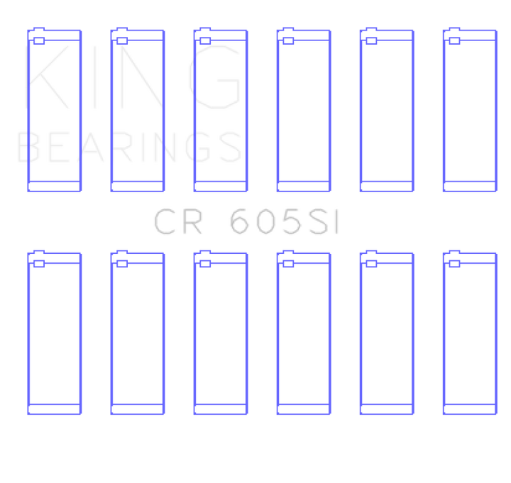 King Engine Bearings GM 2.8L/3.4L V6 (Size STD) Connecting Rod Bearings Set of 6