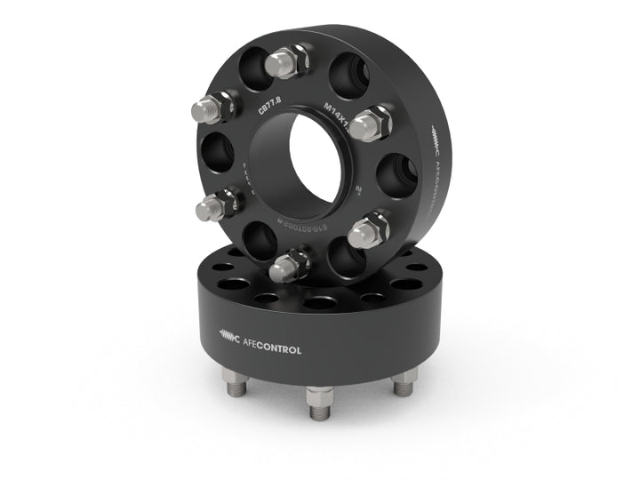 aFe CONTROL Forged Aluminum Wheel Spacers 6x139.7 / CB 77.8 / 2in Thick - RAM 1500
