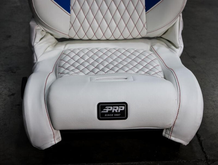 PRP EnduroDaily Reclining Suspension Seat - Black/Green Vinyl - Passenger