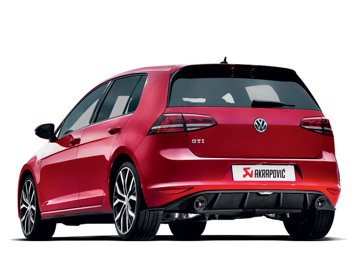 Akrapovic 13-17 Volkswagen Golf GTI (VII) Slip-On Line (Titanium) w/ Carbon Tips
