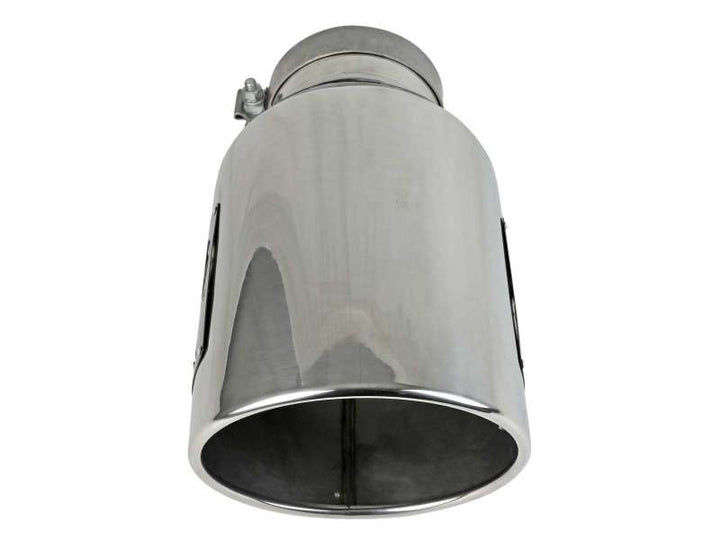 aFe Power Universal 5in Inlet 8in Outlet MACH Force-XP Clamp-On Exhaust Tip - Polished