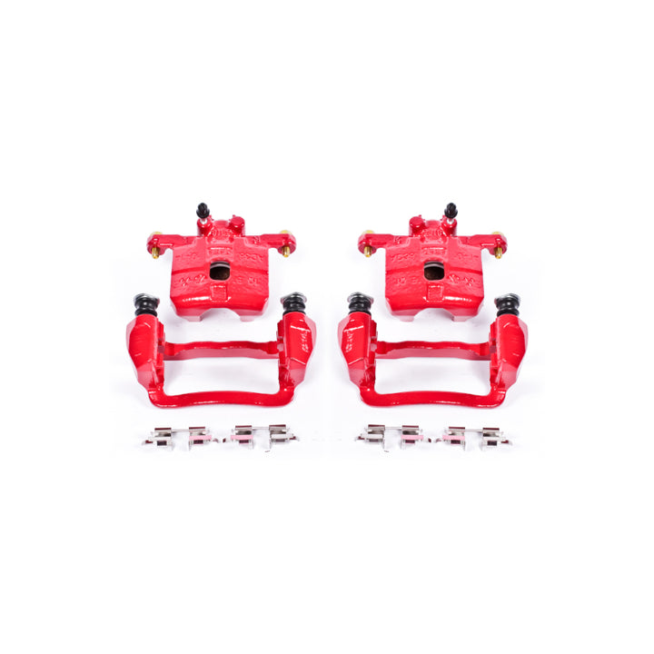Power Stop 05-06 Saab 9-2X Rear Red Calipers w/Brackets - Pair