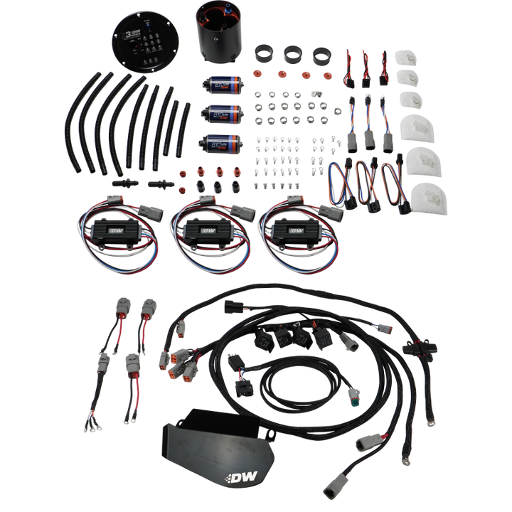 DeatschWerks 09-24 Nissan GT-R X3 Triple Pump Module w/ Triple DW810 Pumps/Controllers/PNP Harness