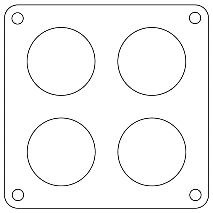 Cometic Holley 4500 Dominator .047in Fiber Carburetor Gasket - 1.75in Holes - 4-Hole