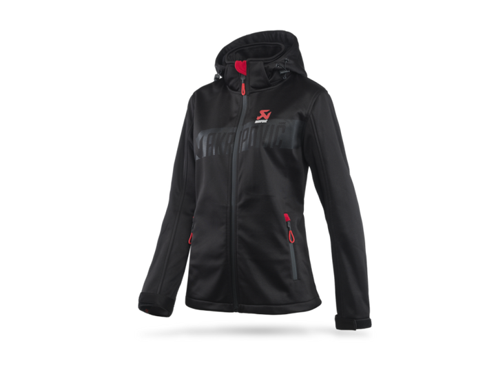 Akrapovic Womens Corpo Softshell Jacket Black - XL