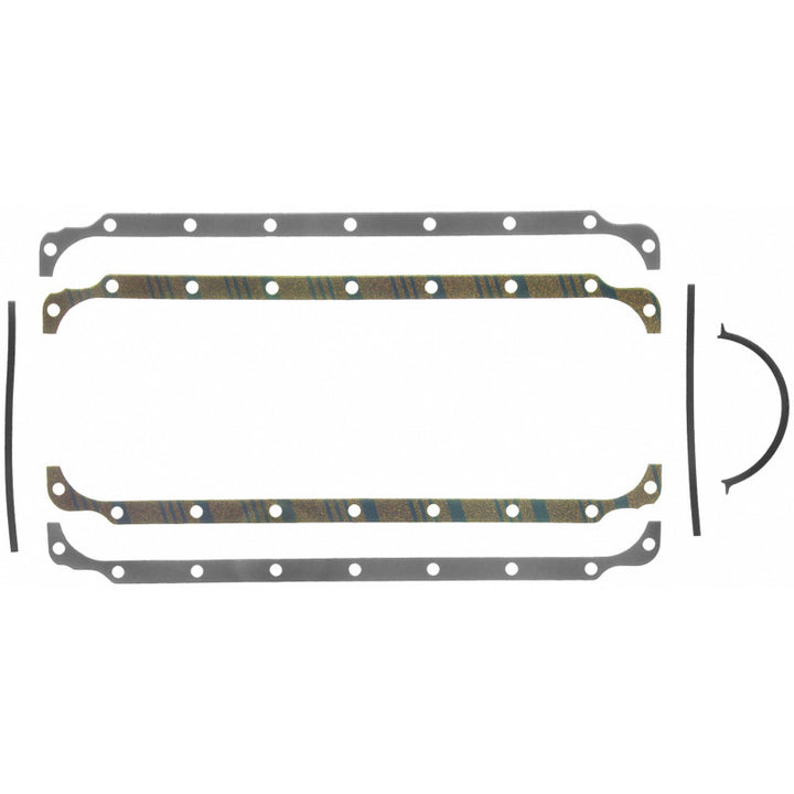 Fel-Pro 17991 Engine Oil Pan Gasket Set 18 Bolt Hole Multi Piece Gasket