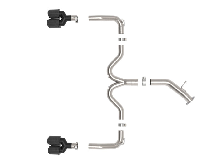 aFe 22-24 Kia Forte GT 1.6L 3in-2.5in 304 Stainless Steel Axle-Back Exhaust w/ Carbon Fiber Tips