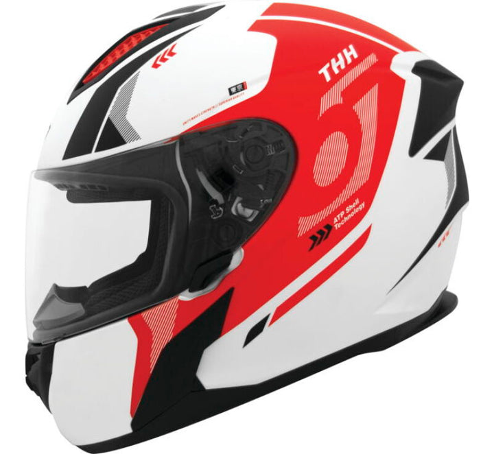 THH Helmets T810S Hayate Pearl White/Red - XS