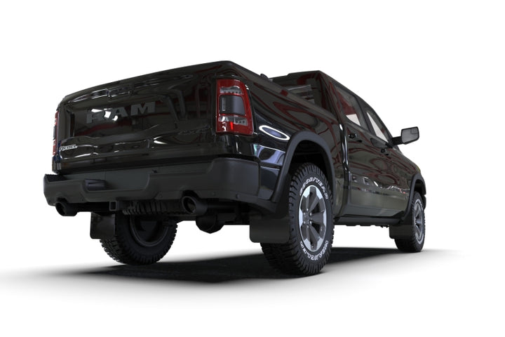 Rally Armor 19-25 Dodge Ram 1500 Rebel Black UR Mud Flap w/Metallic Black Logo