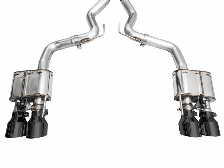 AWE 2024 Ford Mustang GT Fastback S650 RWD SwitchPath Cat-Back Exhaust w/ Quad Diamond Black Tips