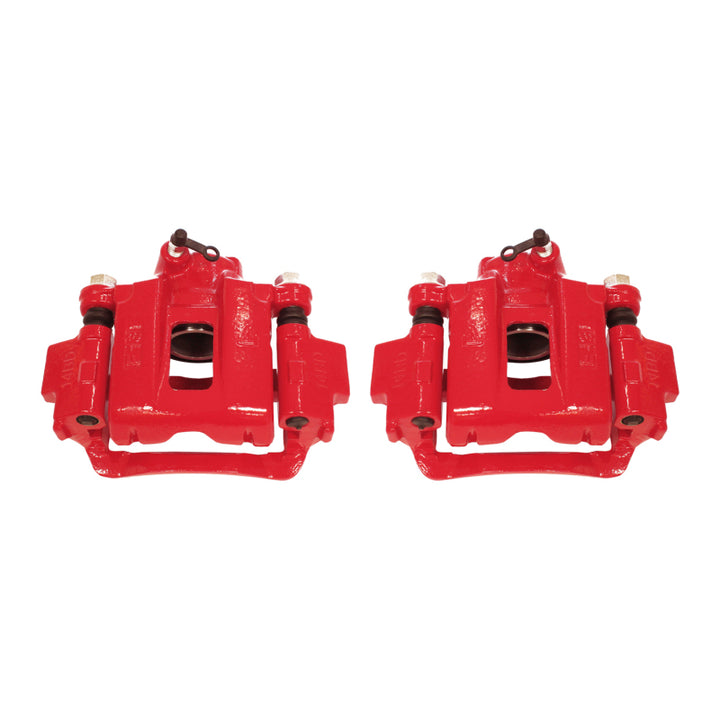 Power Stop 03-09 Toyota 4Runner Rear Red Calipers w/Brackets - Pair
