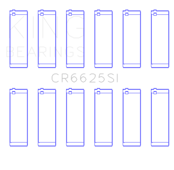 King Engine Bearings Chevrolet 262 (Size +0.25mm) Connecting Rod Bearing Set