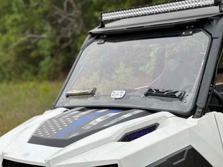 Seizmik 16-23 Polaris General 1000 /4/XP Pro-fit Windshield Flip Up Vented