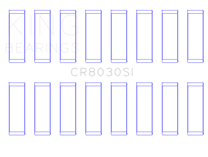 King Engine Bearings Chrysler Jeep V8 287 4.7L (Size +0.25mm) Connecting Rod Bearing Set