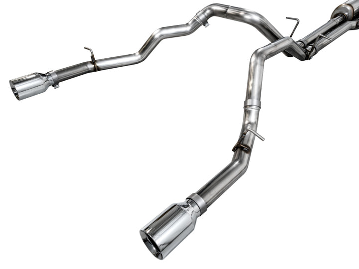 AWE Tuning 25+ RAM 1500 3.0TT 0FG Cat-Back Touring Exhaust - Chrome Silver Tips