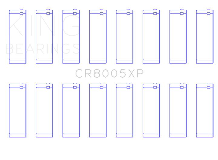 King Engine Bearings Ford 377 (Size STDX) Connecting Rod Bearing Set