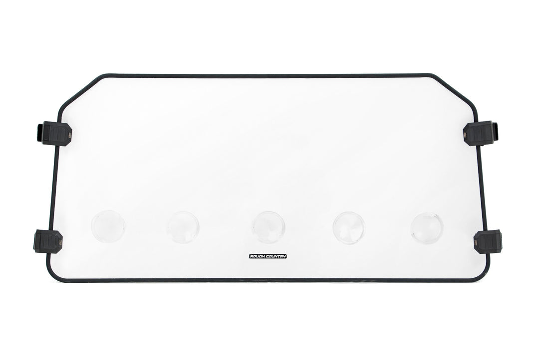 Vented Full Windshield | Scratch Resistant | Polaris General XP 4 1000