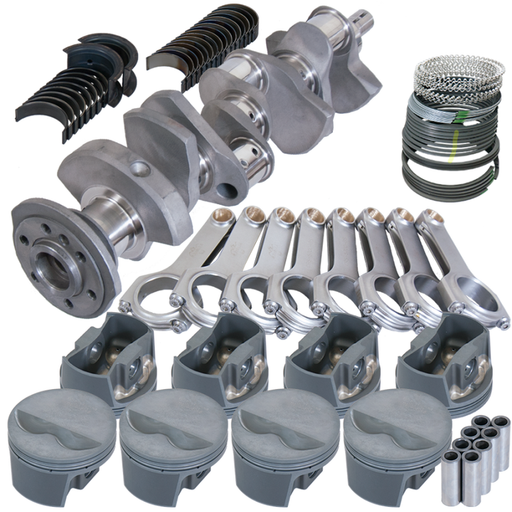 Eagle SBC 350 Competition Rotating Assembly 3.480in Stroke 5.700in Rods Forged Pistons .030 Overbore