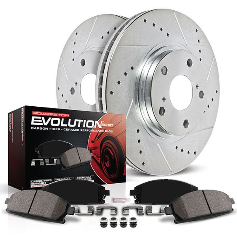 Power Stop 22-24 Jeep Grand Cherokee Front Z23 Evolution Brake Kit