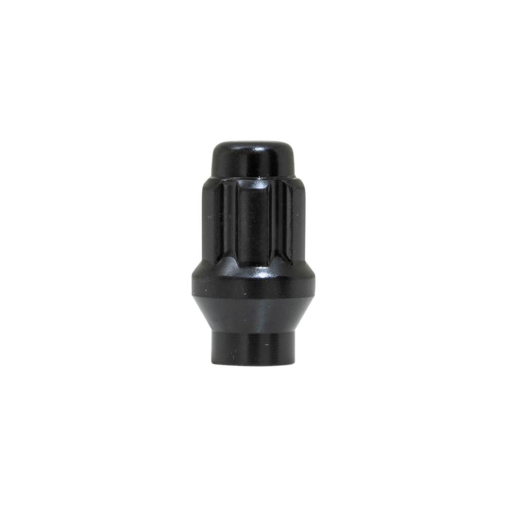 SPLINE LUG BOLT 12-1.50 28MM BLK BULK