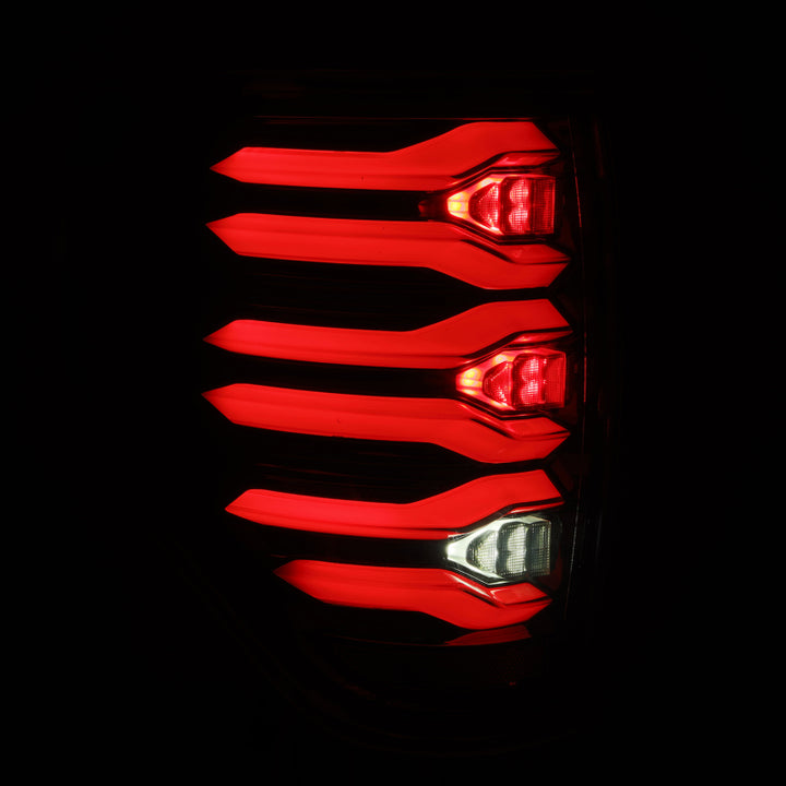 AlphaRex 09-14 Ford F150 LUXX LED Taillights - AlphaBlack Housing