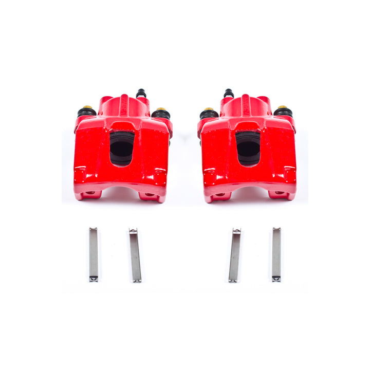 Power Stop 06-10 Jeep Commander Rear Red Calipers w/o Brackets - Pair