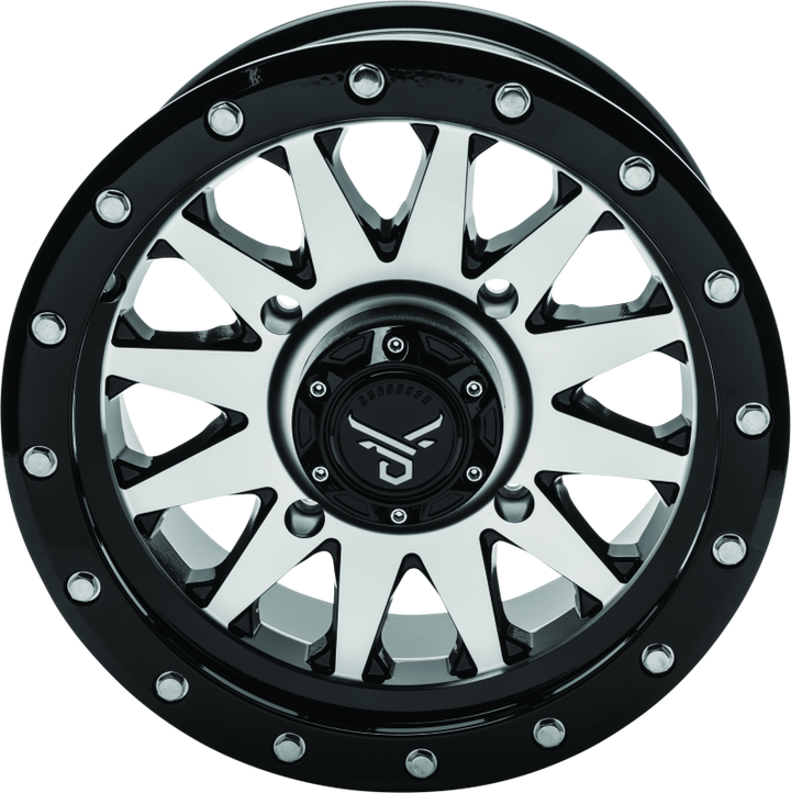QuadBoss Wagon 14X7 4+3 4/156 Black Machined