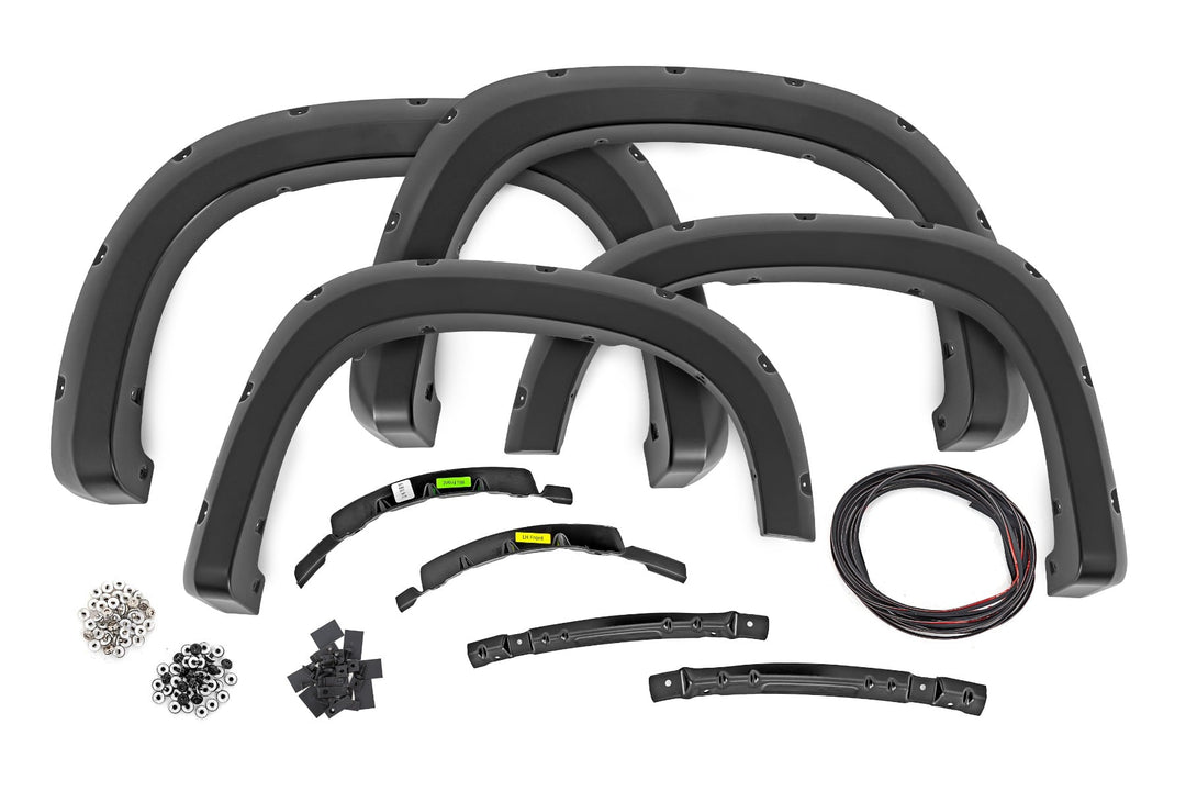 Pocket Fender Flares | GB8 Mosaic Black | Chevy Silverado 1500 2WD/4WD (22-26)