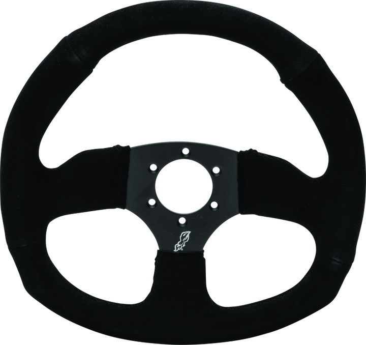 DragonFire Racing Steering Wheels - D-shaped- Suede- Iron Series- 0in offset