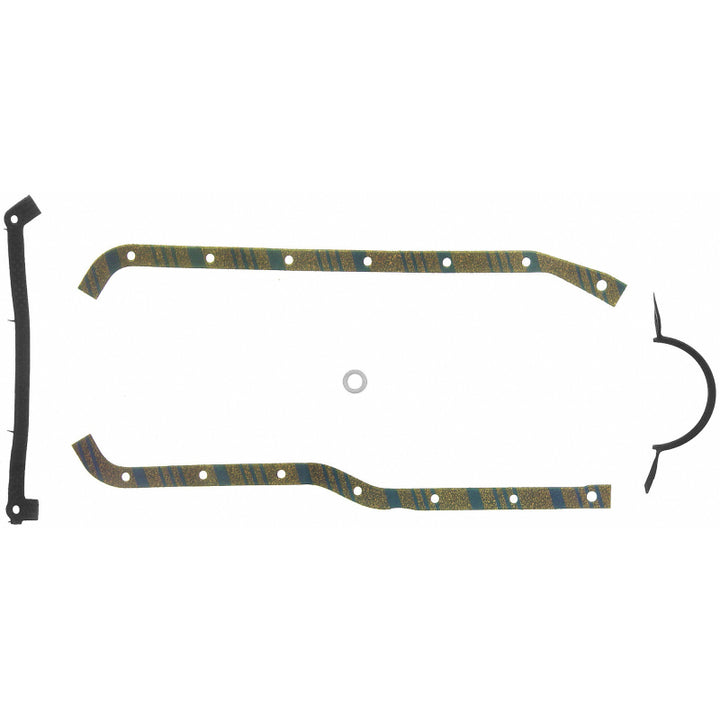 Fel-Pro 17950 Engine Oil Pan Gasket Set 18 Bolt Hole Multi Piece Gasket