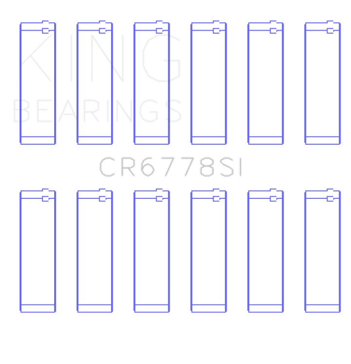 King Engine Bearings Audi Acz/Aah/Ack/Aej/Asn/Ltr (Size +0.25mm) Connecting Rod Bearing Set