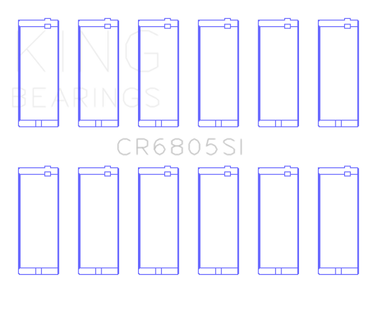 King Engine Bearings Jeep 232ci 3.8L / Jeep 258ci 4.2L Connecting Rod Bearing Set