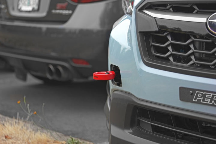 PERRIN 22-26 Subaru WRX / 18-23 Crosstrek / 20-25 OBXT / 17-23 Impreza Tow Hook Kit (Front) - Red