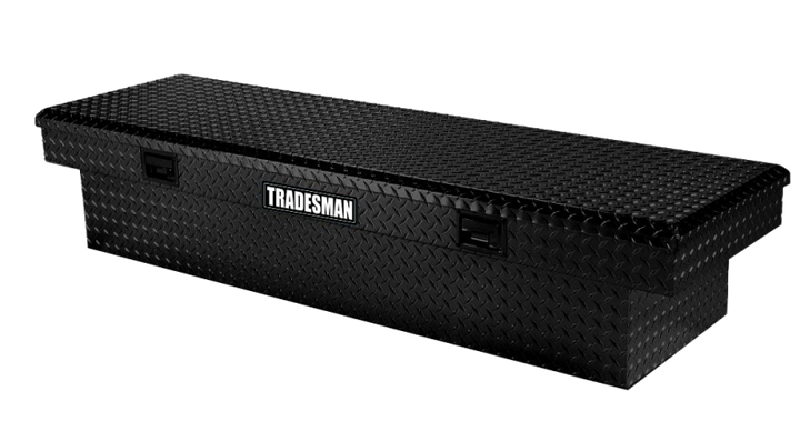 Tradesman Aluminum Economy Cross Bed Truck Tool Box (72in.) - Black