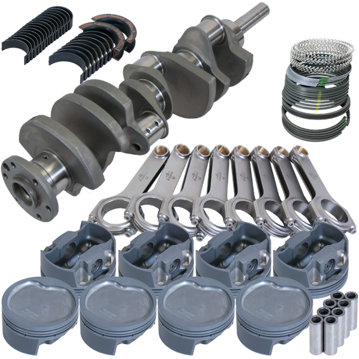 Eagle Ford Big Block Forged 4340 4.39in Bore 4.3in Stroke -38cc Inv Dome Pistons Rotating Assy