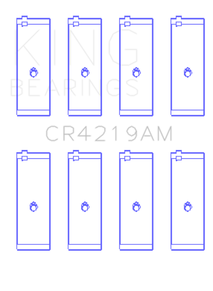King Engine Bearings Toyota 1RZ (Size 0.25) Connecting Rod Bearing Set