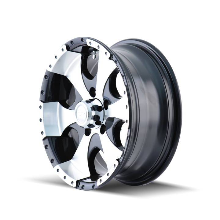 ION Type 136 14x6 / 5x114.3 BP / 0mm Offset / 83.82mm Hub Black/Machined Wheel