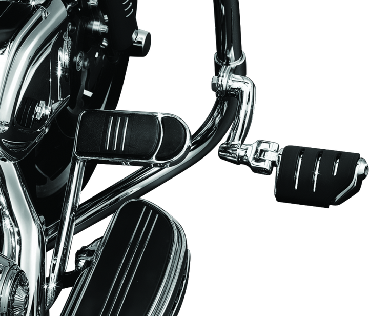 Kuryakyn Longhorn Trident Dually Offset Highway Pegs 1-1/4 in Clamp Chrome
