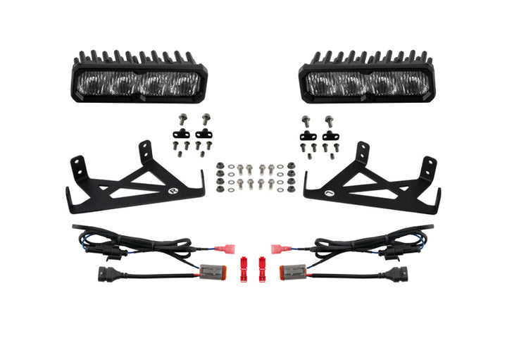 Diode Dynamics 2020-2022 Ford F-250 Super Duty F250 Fog SS6 Max LED Kit White 6000K