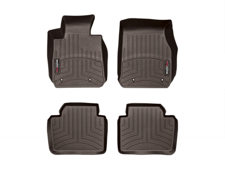 WeatherTech 2014+ BMW 2-Series Front & Rear FloorLiner - Cocoa