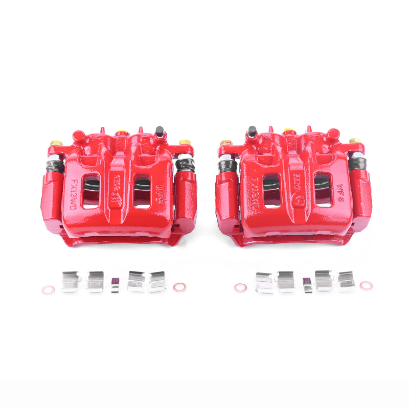 Power Stop 04-11 Mitsubishi Endeavor Front Red Calipers w/Brackets - Pair